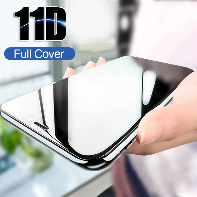 

11D Full Cover Tempered Screen Glass On The For iphone X XR XS Max Protective Film For IPHONE 7 8 6 6s PLus Protector Glass Film