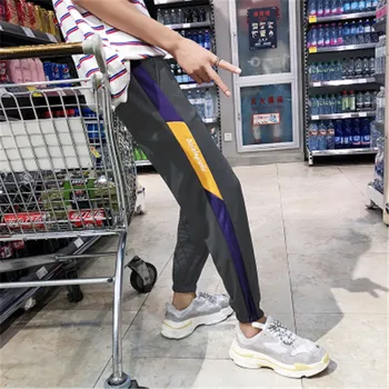 

Casual Pants Men Joggers Streetwear Hip Hop Sweatpants Fitness Men Sportswear Track Pants Stripe Gym Jogging Pants Trousers Men