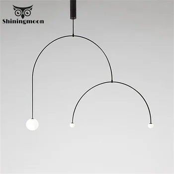 

Post-Modern Minimalist Creative Chandeliers Living Room Bedroom Balance Chandelier Lighting Kitchen Home Decor Light Fixtures