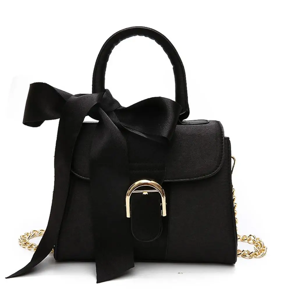 Women's Bags Single Shoulder Messenger Fashion Simple Solid Bowknot Handbag Trendy Wild Casual Large Capacity H1 | Багаж и сумки
