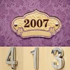 1pc 3D Self Adhesive Door Number Sign House Number Digit Apartment Hotel Office Door Address Street Number Stickers Plate Sign ► Photo 1/6
