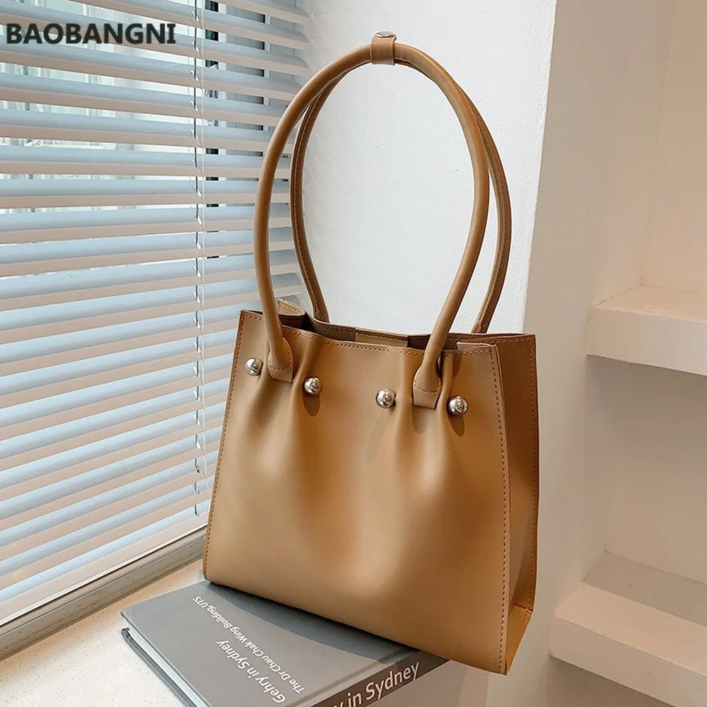 

Large Capacity Folds Pu Leather Tote Bags for Women Winter Designer Shoulder Bag Female Shopper Bucket Handbags