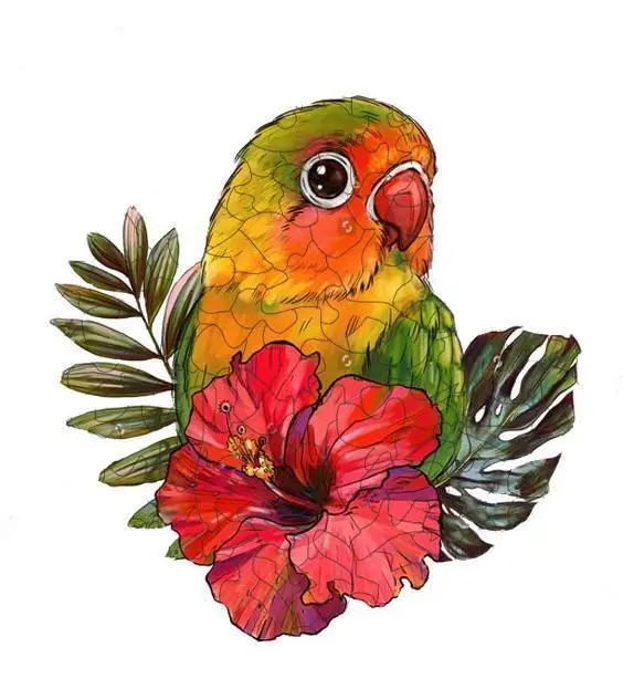 Colorful Unique Wooden Animals Puzzle For Adults Children Educational Toys Customized DIY Wooden Jigsaw Kids Puzzles Games Gifts