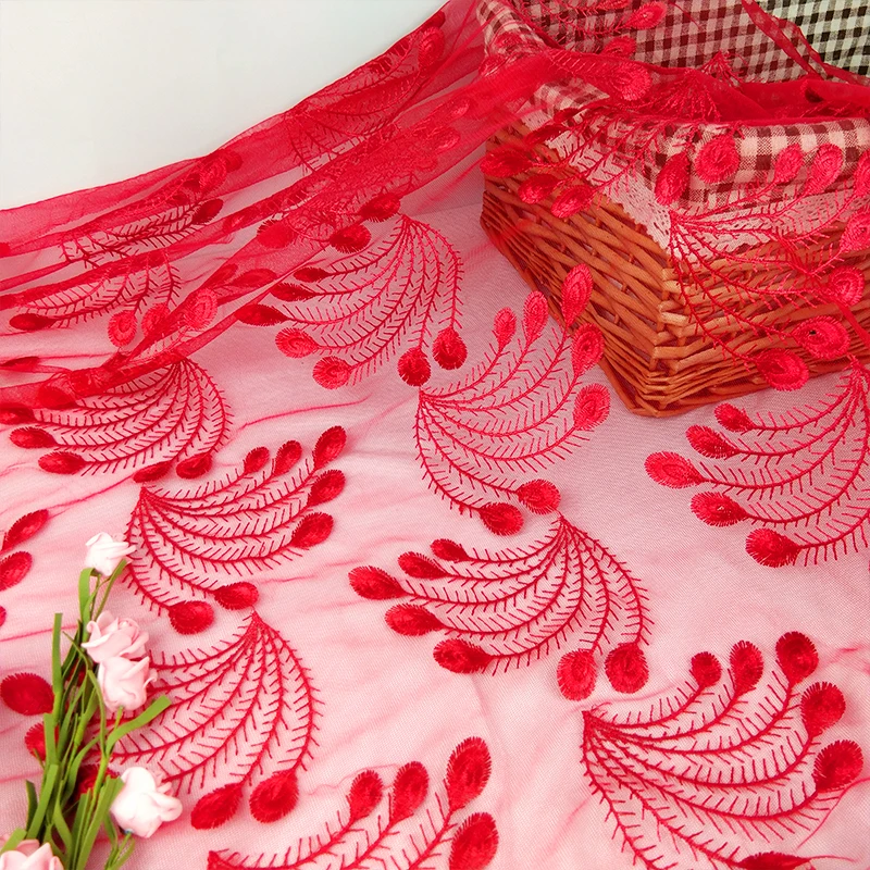 

New African Wedding Mesh Lace Fabric for Dress,Lace Embroidery Curtain Cloth,Apparel Sewing Patchwork Diy Tissus Tecido