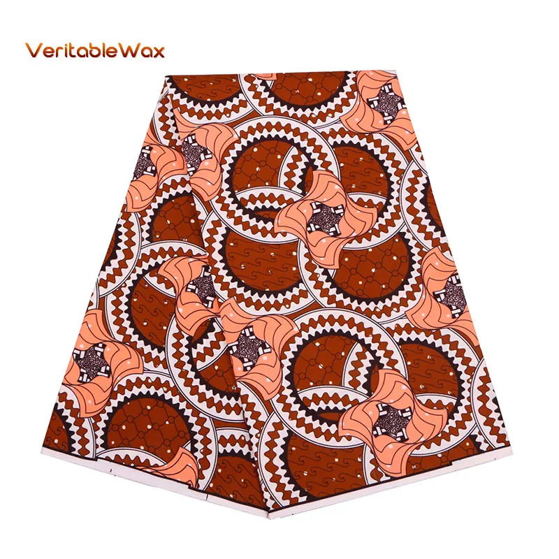 

Ankara African Polyester Wax Prints Fabric binta Wax High Quality 6 yard Africa Fabric for Party Dress FP6149