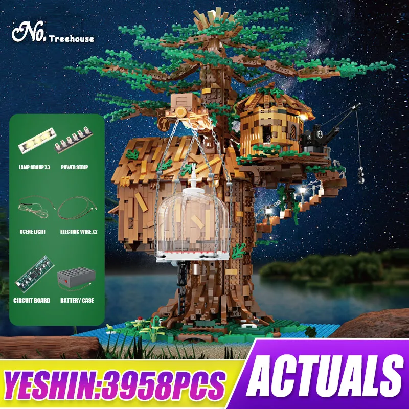 Модульные кубики Mould King 16033 для творчества модель MOC строительные блоки идея