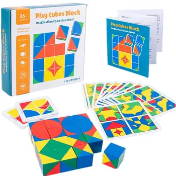 

Spatial Logical Thinking Building Blocks Wooden Block Educational For Kids Boys Girls 4 5 6 7 8 Years old