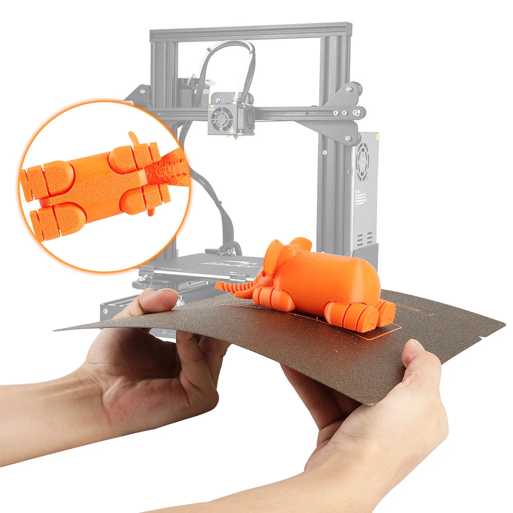 PEI Sheet Permanent Pressure Plate With  Sticker Construction Plate For Ender 3 4 5 3D Printer