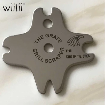 

WIILII Stainless Steel BBQ Grate Grills Scraper Wire Brush Grill Barbeque Cleaner BBQ Cleaning Tools Accessories
