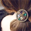 Vintage Elegant Crystal Hollow Metal Hair Rope Scrunchies Women Girls Elastic Tie Hair Rubber Bands Holder Accessories Headdress ► Photo 3/6