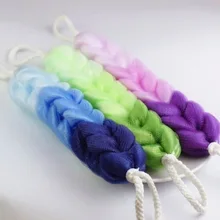 Модный градиентный цветной банный полотенце ручной la bei tiao с yu tiao двухсторонняя многофункциональная сетчатая губка 90 г