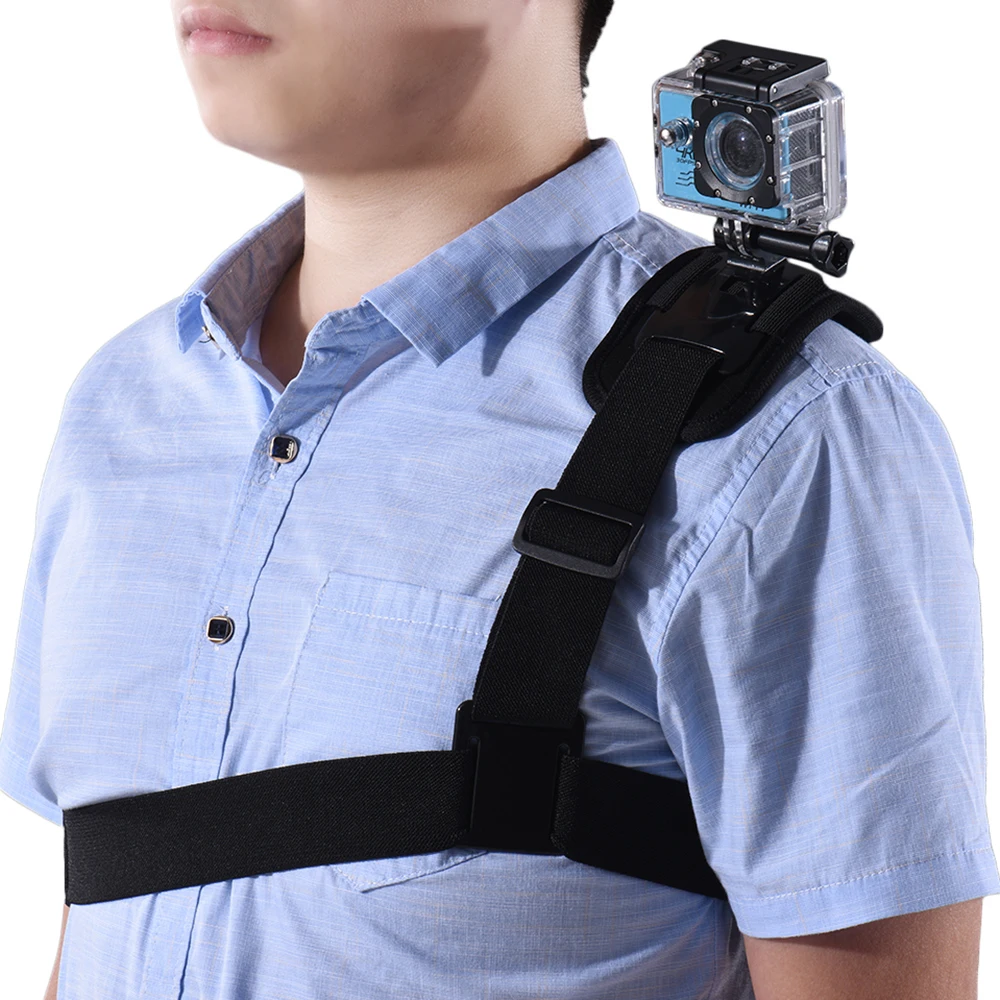 

Andoer Adjustable Portable Camera Strap Shoulder Chest Strap Mount Holder for GoPro hero 7/6/5/4 SJCAM /YI