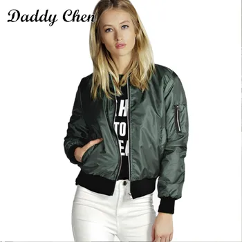 

2019 Winter New Women Solid Color Short Paragraph Coat Fashion Shining Zip Long Sleeve Lady Outerwear Female Party Jackets