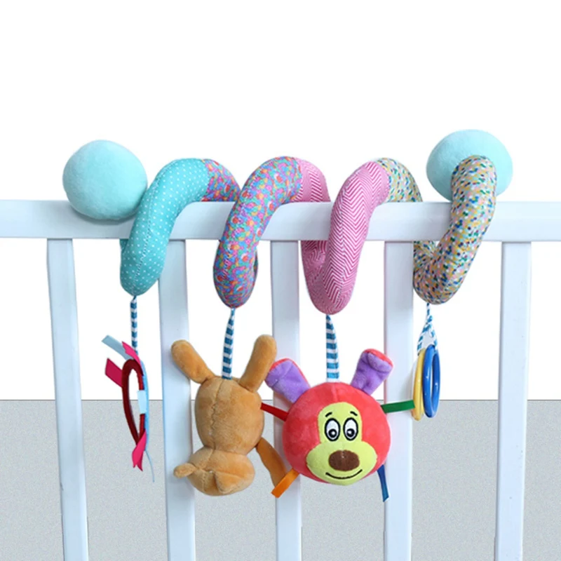 Игрушки для новорожденных, токарное подвесное кольцо, погремушка для животных, детская коляска, подвесные игрушки, прорезыватель, мягкая