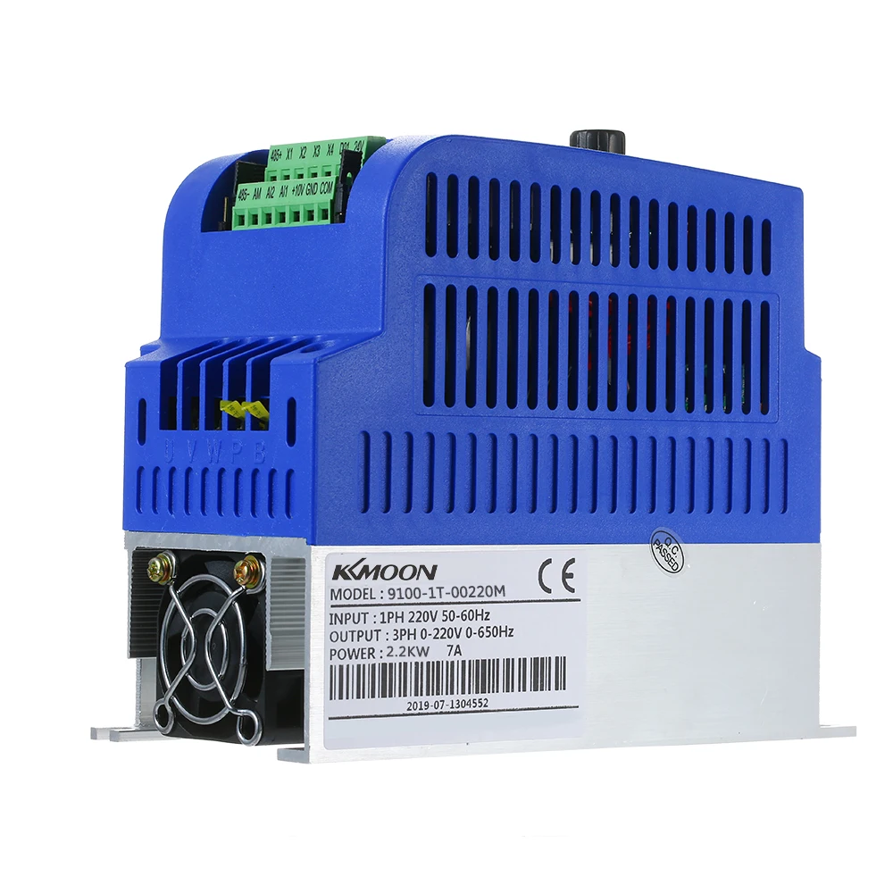 

KKmoon Frequency Converter Adjustable Speed VFD Inverter 220V 3phase Mini Variable Frequency Inverter for Motor Speed Controller