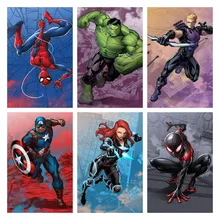 5D DIY Full Drill Diamond Painting Disney Superhero Spiderman Full Square/Round Rhinestone Embroidery Diamond Cross Stitch Home