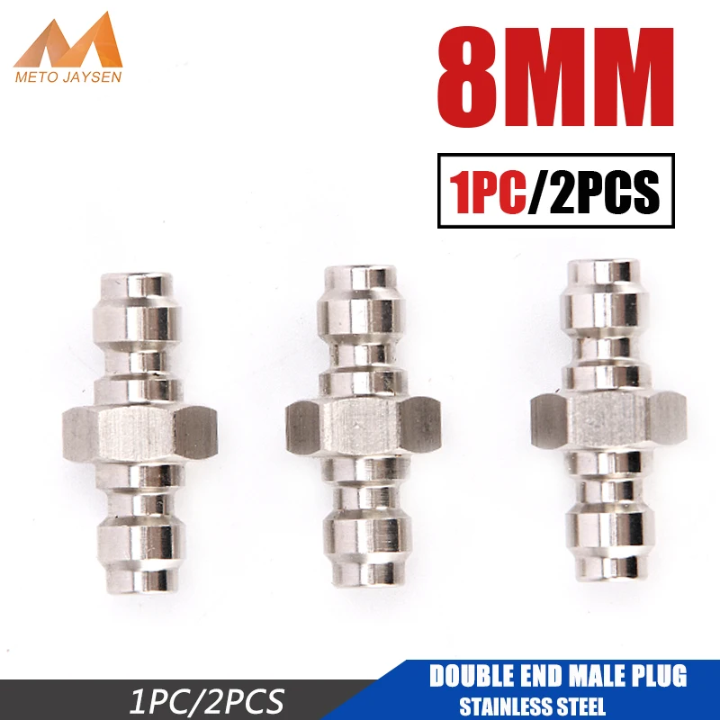 Male-Male-Plug Pcp Paintball Quick-Coupling 8mm Fill-Nipple-Air-Filling-Socket Stainless-Steel