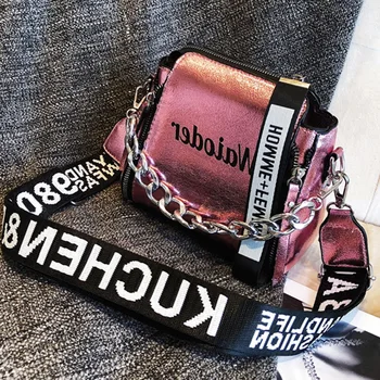 

HEFLASHOR PU Messenger Bags Female Handbag For Lady Design Exquisite Crossbody Holiday Women Letter Shoulder Bag bolsa feminina