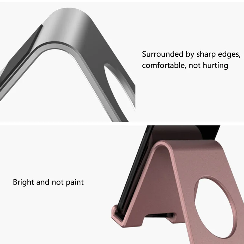  Mobile Phone Tablet Aluminum Alloy Suitable Desktop Lazy Metal Bracket Desktop Stand Holder Dock Co