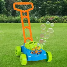 Творческий толкающий Автомобиль Автоматический мыльный пузырь машина производитель воздуходувки детские игрушки подарок с 8 пузырьков дуя палочки, длинная ручка