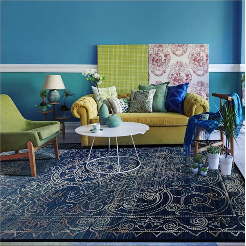 Турецкий стиль, мягкие, приятные на ощупь ковры для спальни и ковры для дома, гостиной, коврики для домашнего декора, напольный коврик, большой ковер