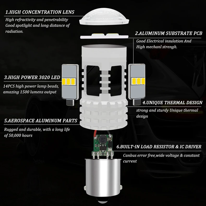 PMFC дневные ходовые огни DRL Белый Canbus без ошибок 1156 P21W светодиодный фонарь для Skoda Superb Octavia 2 FL 2010 2011 2012 2013