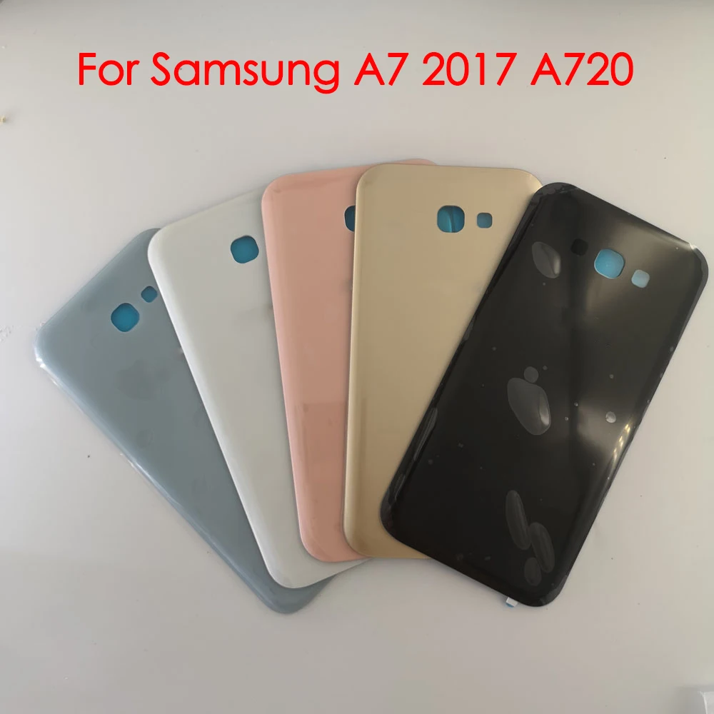 Для Samsung Galaxy A7 2017 A720 A720F задняя крышка 3D стекло корпус батарея замена двери