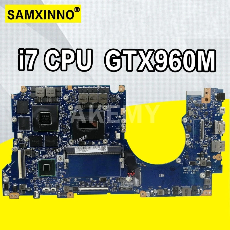 N501JW Материнская плата ноутбука 4G RAM I7 CPU видеокарта для UX501J N501J UX50JW FX60J Тестовая