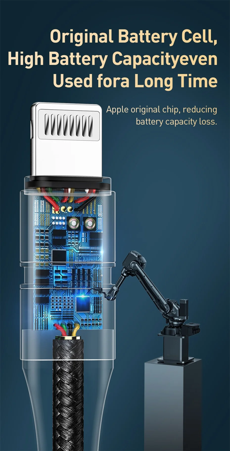 Baseus двухслойный кабель MFi type-C для iPhone кабель для быстрой зарядки 18 Вт PD Быстрая зарядка для iPhone 11 Pro XR XS 8 8 Plus