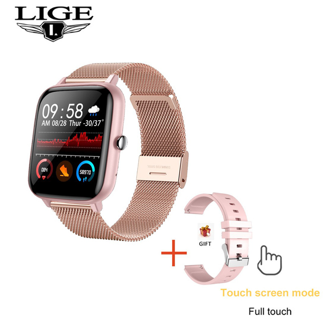 New Bluetooth Call Men Smart Watch Women Full Touch Fitness Tracker Blood Pressure Monitor Women Smartwatch For IOS Android
