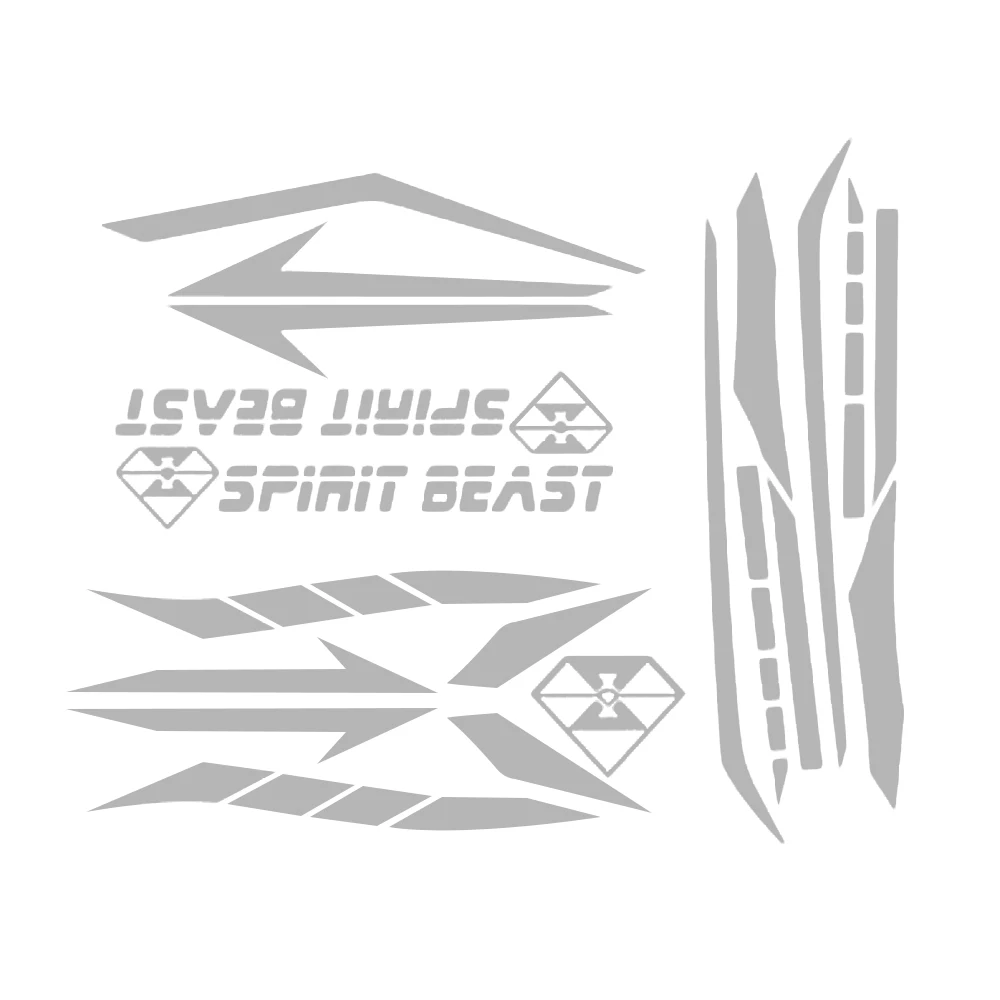 SPIRIT BEAST мотоциклетная наклейка Moto Feul Tank Pad rbike наклейка s Мотокросс Pegatinas протектор для Honda Yamaha Kawasaki - Цвет: BL301 White