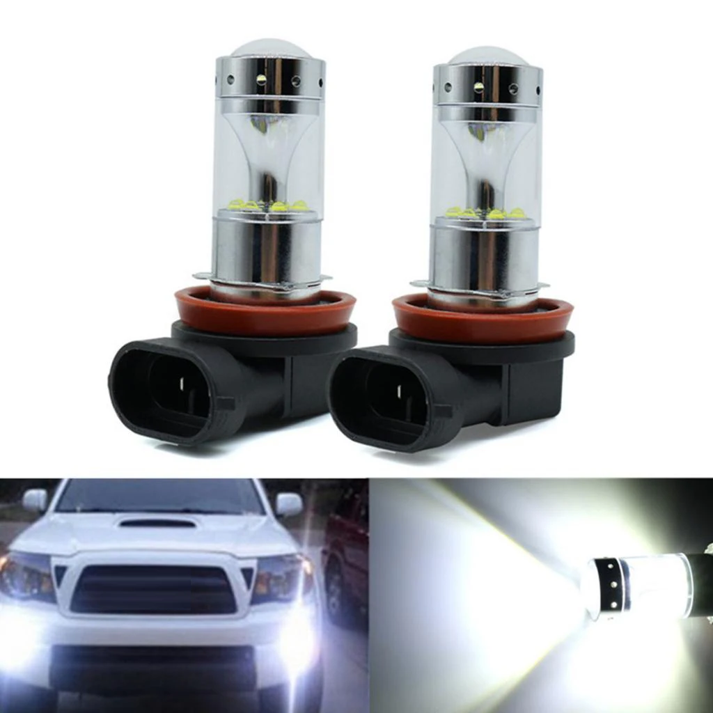 Pack of 2 H16/H11 100W 1960LM 6000K Car Foglight Turn Signal Parking Lamp High Quality