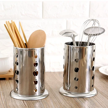 

2 Pcs Stainless Steel Chopsticks Storage Holder Spoons Forks Utensil Organizer Tableware Drying Rack Chopsticks Container
