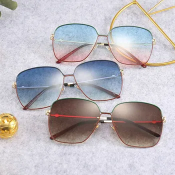 

New Classic Oversized Men Sunglasses Luxury Brand Women Vintage Sun Glasses Square Retro Oculos De Sol Male UV400 Mirror Eyewear