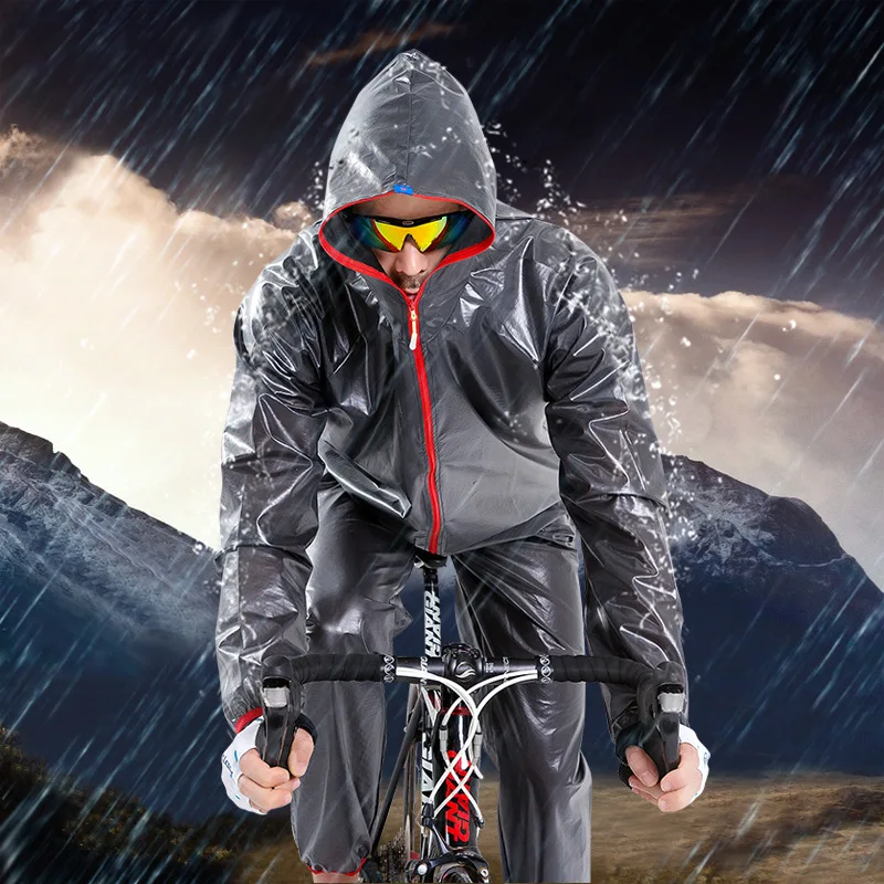 Sell Like Hot Cakes Mountain Bike Outdoor Sports Riding Fission Raincoat Rain Pants Suit Prevent Bask In Poncho |
