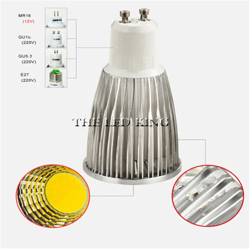 1 10X GU10 Светодиодная лампа 110 В 220 3 Вт 5 7 MR16 LED DC 12 постоянного тока с регулируемой
