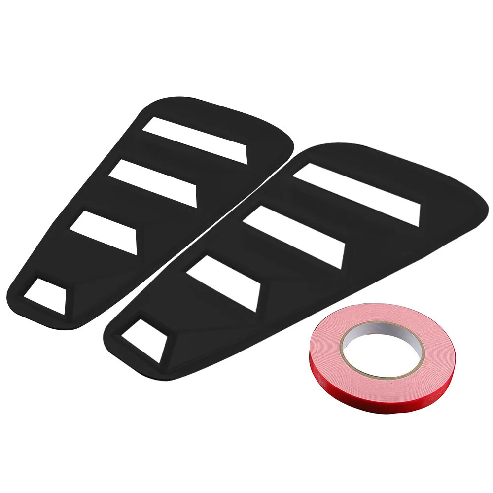 

2pcs Car Side Window Blinds Vents Air Intake Panel Louver Scoop Cover Vent For Ford Mustang All Models 2005-2014 D27