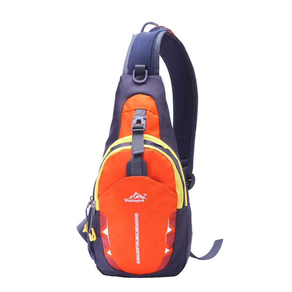 Хит, унисекс, Спортивная, для бега, водонепроницаемая, нейлоновая, через плечо, на ремне, нагрудная сумка, повседневная, для спортзала, спортивная сумка, для города, для бега, новинка# e - Цвет: orange