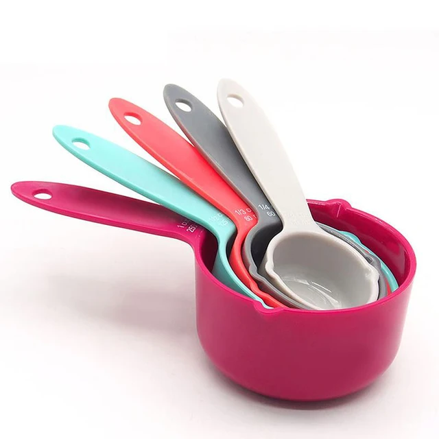 Venlohome 5Pcs/Készlet Szín Mérő Kanál Műanyag Konyhai Mérőeszközök - Image 2