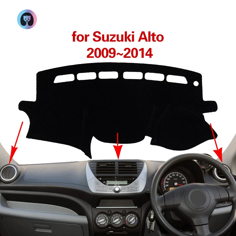 for Suzuki Alto Anti Slip Mat Dashboard Cover Pad Flannel Sunshade