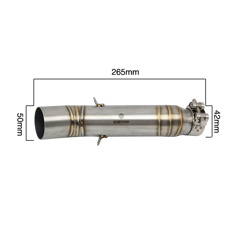 SCL-2016080057-A本田CBR300消声器弯管尺寸图