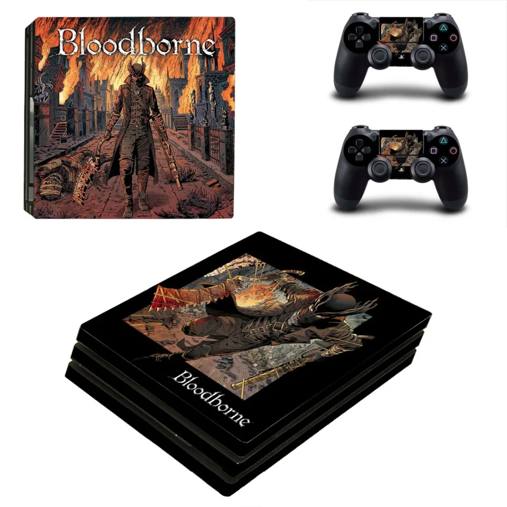 Наклейка на кожу Bloodborne PS4 Pro для playstation 4 DualShock 4 PS4 консоли и 2 контроллера PS4 Pro Skins sticker s