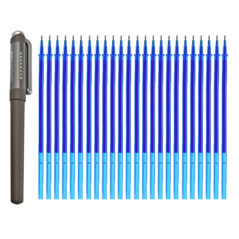 

20 Pcs/Set Erasable Pen Refill for Office 0.5mm Signature Gel Erasable Pen Blue/Black Ink Rods School Stationery Writing Tools