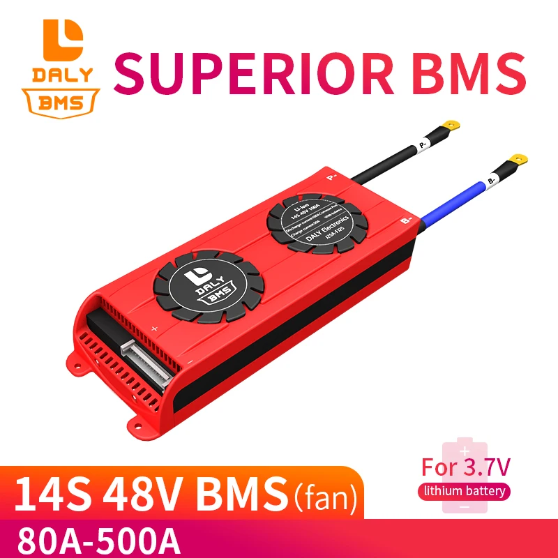 Daly Bms 14s 3 7 v батарея Pcm 80a 500a система управления литий-ионной батареей для