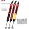 CXG E60WT E90WT E110WT Digital LCD Adjustable NC thermostat Electric soldering iron handle Welding repair +10 pcs 900M tips 1
