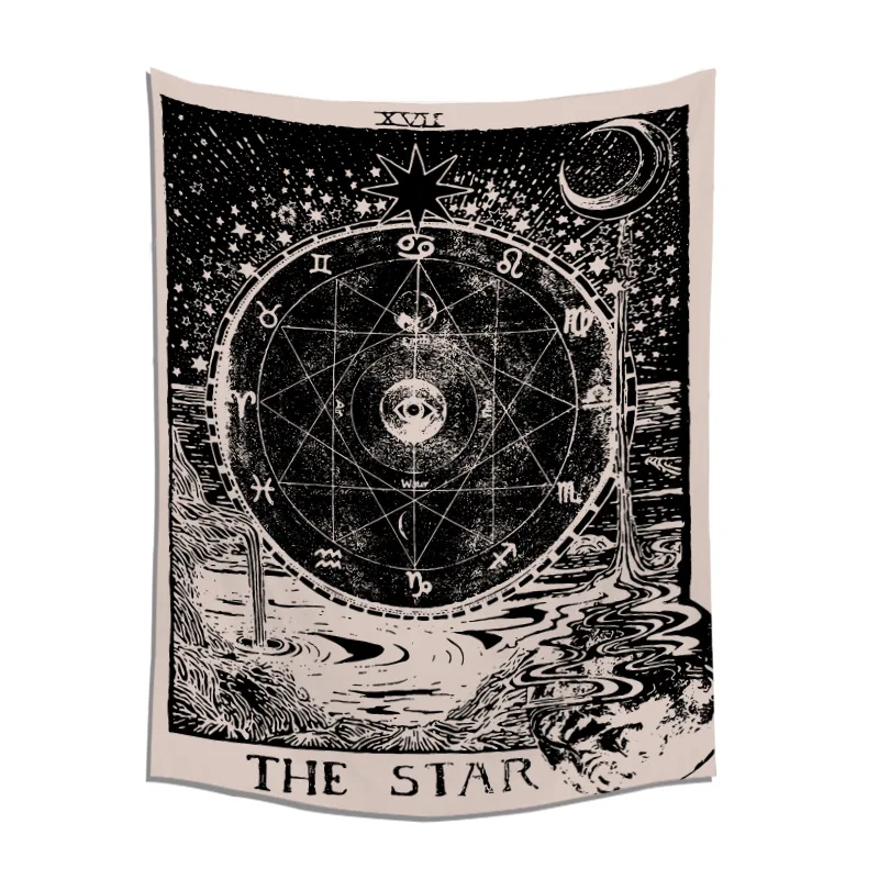 Divination Starlike гобелен карты Таро декоративный коврик одеяло настенный астрологический подвесной богемский фон ткань пляжные коврики