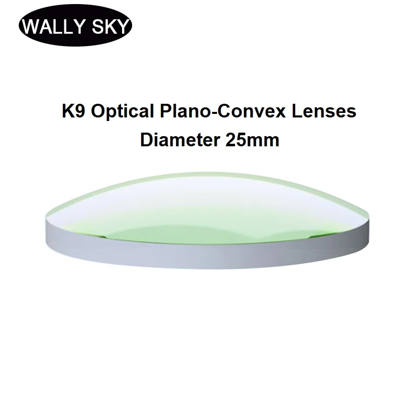 K9 Optical Plano-Convex Lenses Uncoated BK7 Spherical Convex Lens Diameter 25mm Optical Experiment Focusing Lens Experiment Tool K9 Optical Plano-Convex Lenses Uncoated BK7 Spherical Convex Lens Diameter 25mm Optical Experiment Focusing Lens Experiment Tool