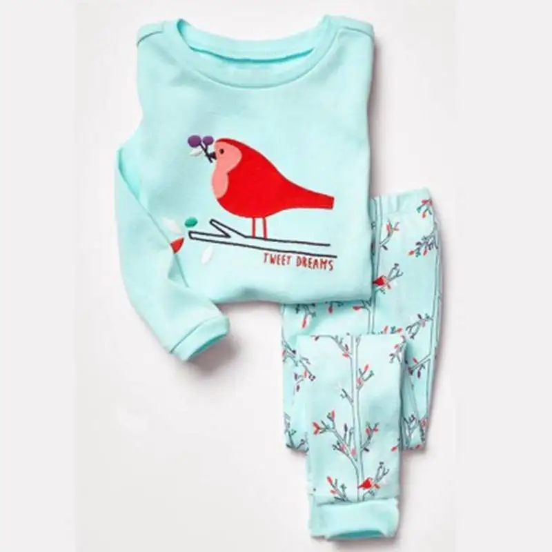 Новая одежда для малышей Детские пижамы, пижамы из хлопка, детские пижамы с героями мультфильмов комплекты одежды для сна с принтом для мальчиков - Цвет: Арбузно-красный