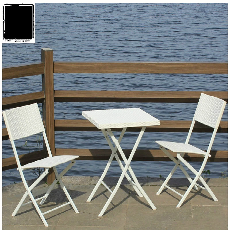 屋外テーブルと椅子模造つるレジャー折りたたみ外テーブルと椅子コンビネーションセット屋外ガーデンバルコニーのテーブル Aliexpress