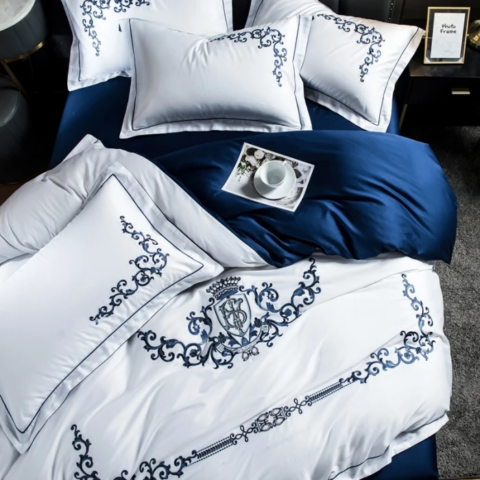 luxury bedding emboidery Bedding set 100% cotton luxury bedding emboidery Bedding set 100% cotton